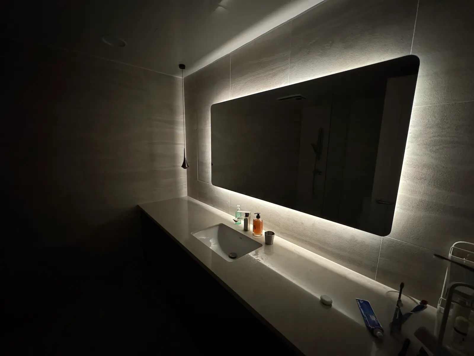 bathroom mirror led only